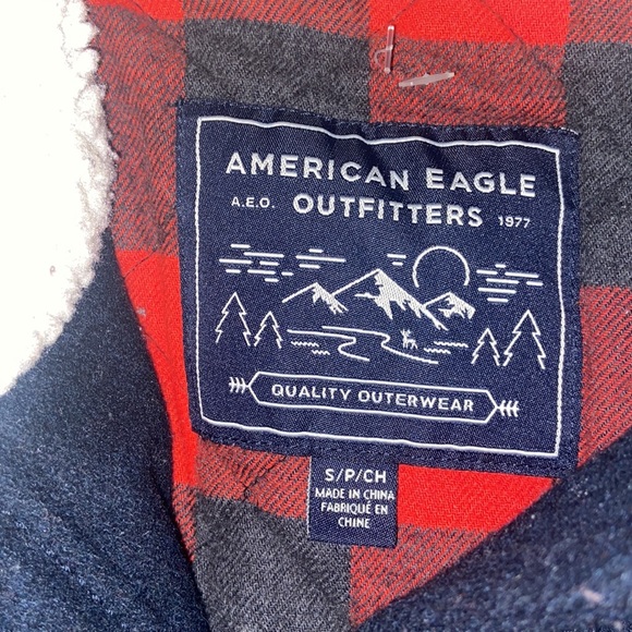 American Eagle Outfitters AEO Wool Blend Button Pea Coat Size Small - Picture 4 of 8